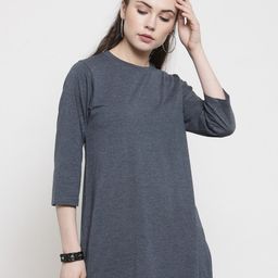 Kalt Women Blue Solid Tunic-image-52
