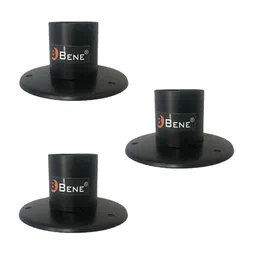 BENE Black 3 Pieces Metal Self-Assembly Outdoor Lamps-8