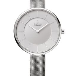 Obaku Women Silver-Toned Brass Dial & Silver Toned Stainless Steel Bracelet Style Straps Analogue Watch-image-69