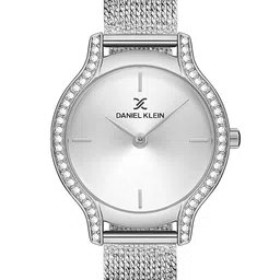 Daniel Klein Women Silver-Toned Embellished Dial & Strap Analogue Watch DK.1.13208-1-picture-8