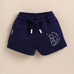 Biskid Navy Blue Cotton Shorts-image-22