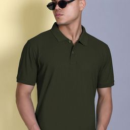 MOUNTAIN COLOURS Men Polo Collar T-shirt-image-62