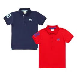 JusCubs Boys 2 Polo Collar Applique T-shirt-picture-57