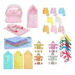 Fareto Infant 56-Pcs Pure Cotton Baby Apparel Gift Set-image-2