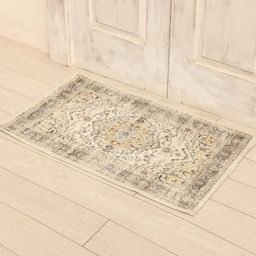 Ariana Light Yellow & Grey Printed Cotton Anti-Skid Doormats-picture-5