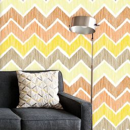 ArtzFolio Printed UV-Resistant Anti-Bacterial Chevron Zig Zag Peel & Stick Wallpaper-image-2