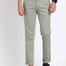 Turtle Men Printed Relaxed Slim Fit Chinos Trousers-image-88