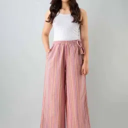 MORWAD Women Striped Handloom Palazzos-picture-16