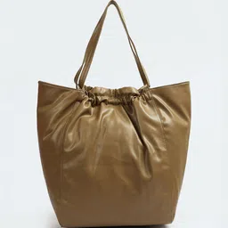 max PU Oversized Shopper Shoulder Bag with Bow Detail-33