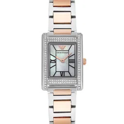 Emporio Armani Women Two-Tone Bracelet Style Straps Analogue Watch AR11626I-Multi-image-55