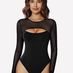 Dreambe Long Sleeves Bodysuit-image-22