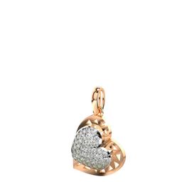 VALANOVA 14K Rose Gold Plated 0.47Ct Lab Grown Diamond Pendant-image-72