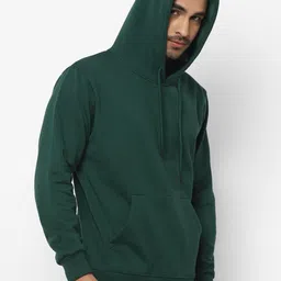 The Roadster Lifestyle Co Men Solid Hooded Regular Pullover Sweatshirts-image-98