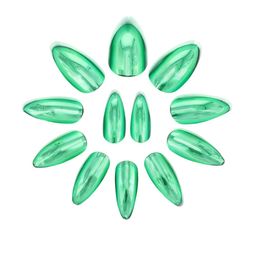 PRIVIU Set Of 12 Reusable Chromatic Nail With Application Kit - Jade Green image 4