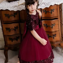 Vani Enterprise Net Fit & Flare Midi Dress image 2