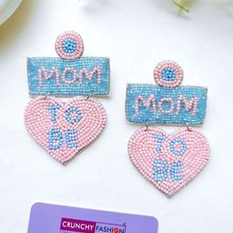 Crunchy Fashion Mom-to-Be Artificial Beaded Drop Earrings-image-23