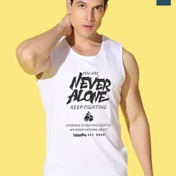 WOOSTRO Pack Of 2 Printed Combed Cotton Gym Vests - VWS26(MORE PEACOCK)(ALONE WHITE)-picture-9