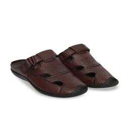 Fresco Italia Men Leather Mules-image-55