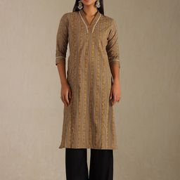 Soch Women Cotton Chevron Printed Kurta-picture-34