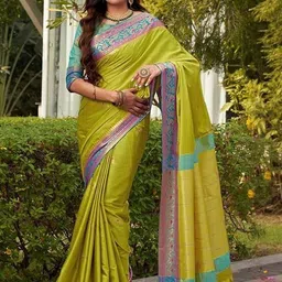 SILKWEAR Woven Design Zari Paithani Saree-picture-34