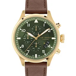 Ted Baker Men Printed Dial & Leather Straps Analogue Watch-image-78