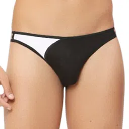 ORRY Colourblocked Low-Rise Thong Briefs ORY-0570-BK-WH-image-91
