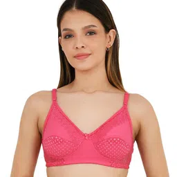 MPDENTERPRISES Solid Lace Full Coverage Underwired Regular Everyday Bra-14