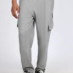 KLOTHFIT Men Baggy Low-Rise Cotton Cargo Styles Joggers-image-67