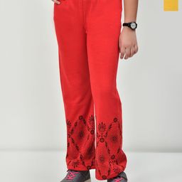 BAESD Girls 2 Floral Printed Knitted Palazzos-image-18