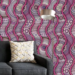 ArtzFolio Printed UV-Resistant Anti-Bacterial Ornate Vintage MandalaPeel & Stick Wallpaper-image-95