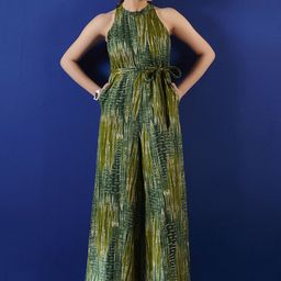 Anouk Halter Neck Printed Basic Jumpsuit-15