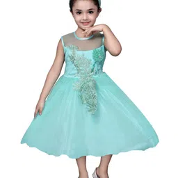 Miss & Chief Embellished Net Fit & Flare Dress-image-91