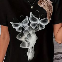 Outzidr Women Graphic Print T-shirt-image-49