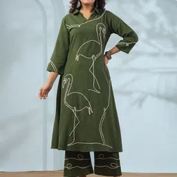 JISORA Embroidered Top With Trousers Co-Ords-picture-9