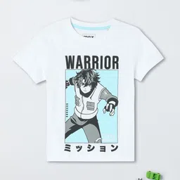 max Boys Graphic Printed Round Neck Cotton T-shirt-image-48