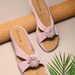 JodyHub Women Printed Open Toe Flats with Bows-18