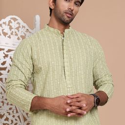 Anouk Men Floral Embroidered Sequinned Kurta-picture-33