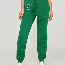 TABADTOD Women Printed Relaxed Loose Fit Joggers Trousers-picture-35