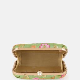 Anouk Floral Embroidered Sequinned Box Clutch image 3