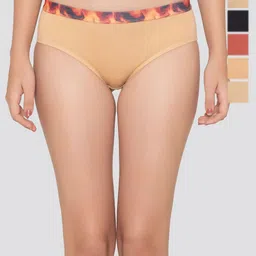 Kalyani Pack Of 6 Printed Hipster Briefs Berry_S_BLK_BLK_ORRS_ORRS_ND_ND_P6-picture-18
