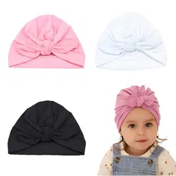 SYGA Pack of 3 Kids Cotton Beanie-13