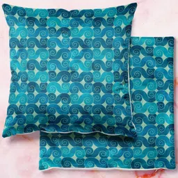 ArtzFolio Multicoloured Set of 2 Velvet Square Cushion Covers-image-40