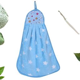 Kuber Industries Assorted Set Of 8 Soft Cotton Star Print Super Absorbent Hand Towels-2