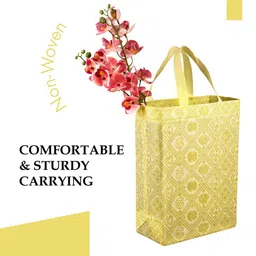 Kuber Industries Printed Shopper Handheld Bag with Cut Work image 3