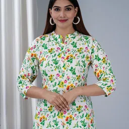 TANISHA Floral Print Mandarin Collar Top-picture-9