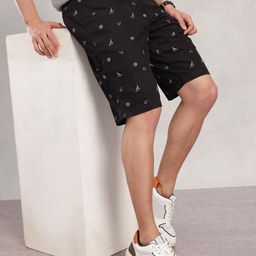 Nautica Men Conversational Printed Pure Cotton Chino Shorts-picture-27