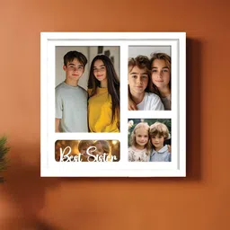 Art Street White 4 Openings Wooden Wall Photo Frame-image-41
