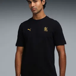 Puma RCB Pure Cotton Team Logo Classic Round Neck T-Shirt-image-3