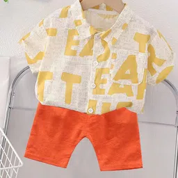 DANGAR Unisex Kids Printed Shirt with Shorts-picture-12