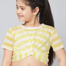 Stylo Bug Striped Cotton Wrap Top-picture-8